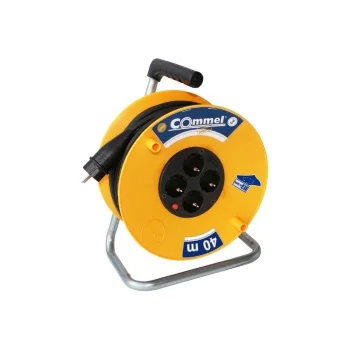 Kabl sa motalicom na PVC bubnju 280mm monofazni 50m Commel C0977 Kabl sa motalicom na PVC bubnju 280mm monofazni 50m Commel C0977